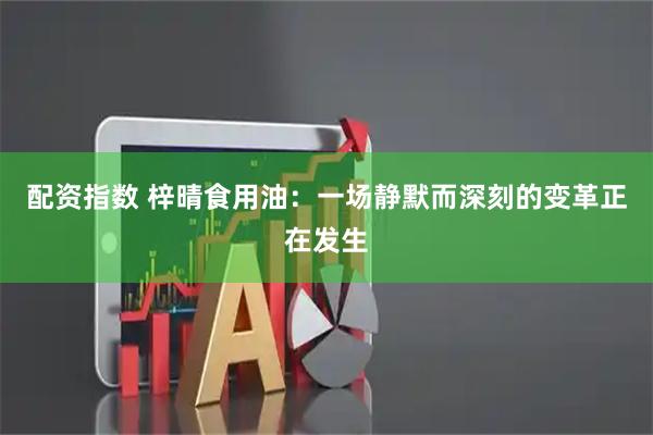 配资指数 梓晴食用油：一场静默而深刻的变革正在发生